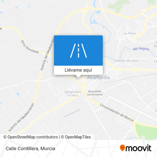 Mapa Calle Cordillera