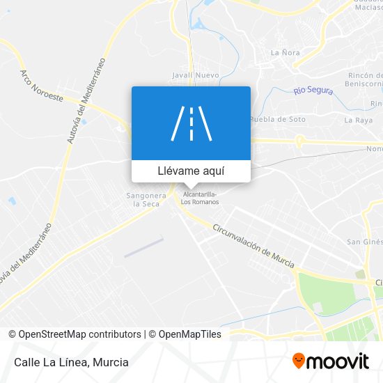 Mapa Calle La Línea
