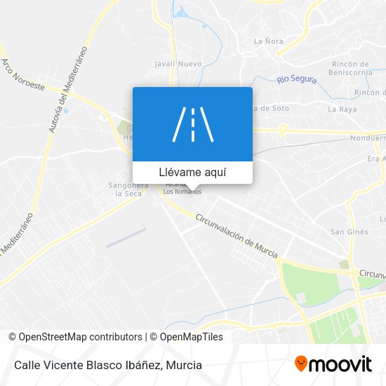 Mapa Calle Vicente Blasco Ibáñez