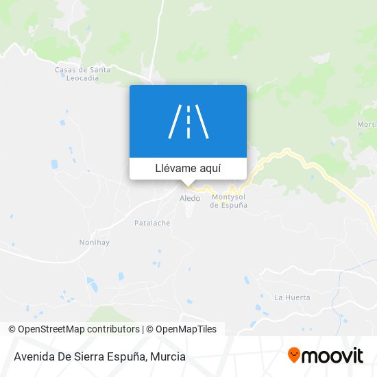 Mapa Avenida De Sierra Espuña