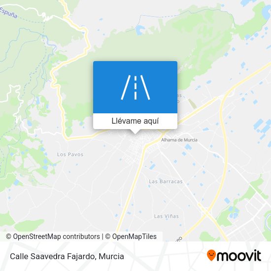 Mapa Calle Saavedra Fajardo