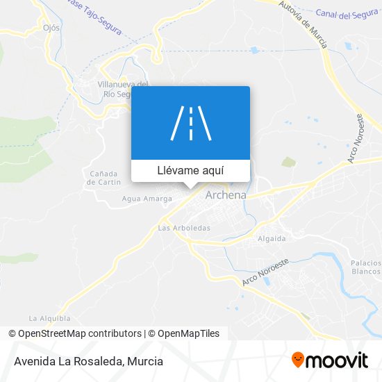 Mapa Avenida La Rosaleda