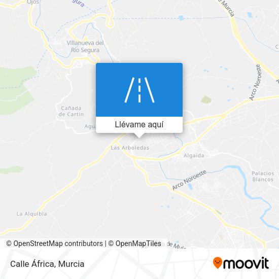 Mapa Calle África