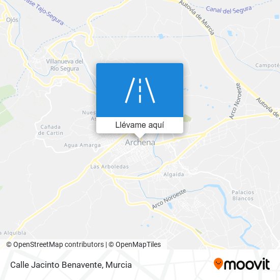 Mapa Calle Jacinto Benavente