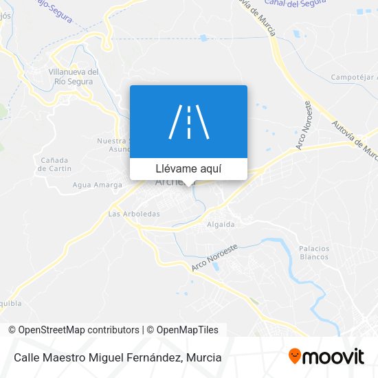 Mapa Calle Maestro Miguel Fernández