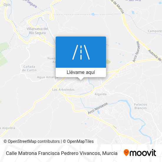 Mapa Calle Matrona Francisca Pedrero Vivancos