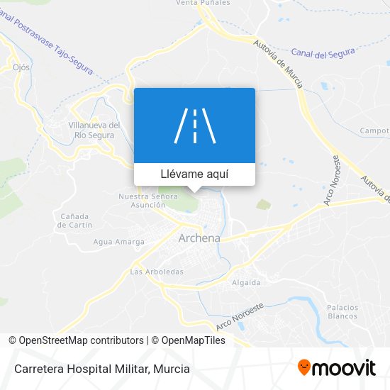 Mapa Carretera Hospital Militar
