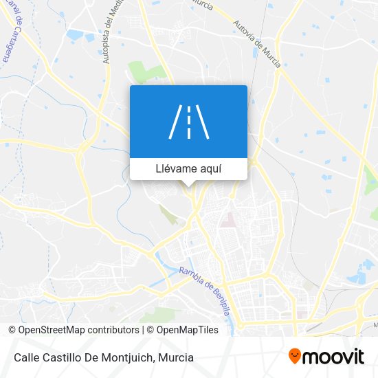 Mapa Calle Castillo De Montjuich