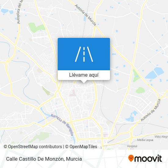 Mapa Calle Castillo De Monzón