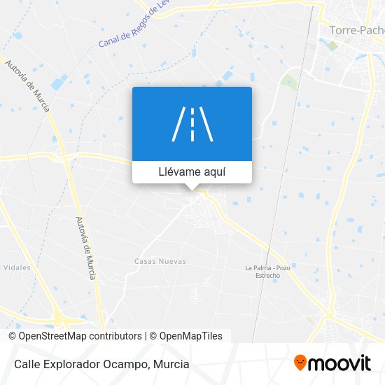 Mapa Calle Explorador Ocampo