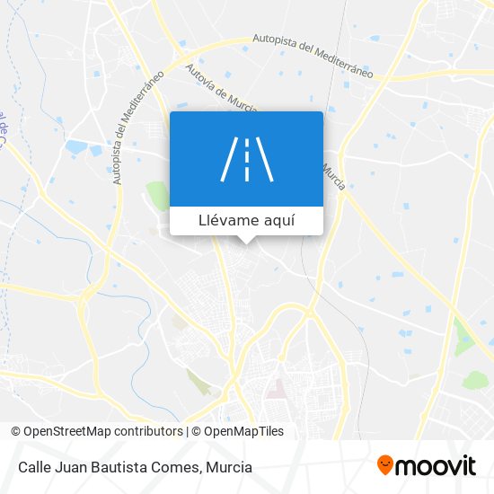 Mapa Calle Juan Bautista Comes