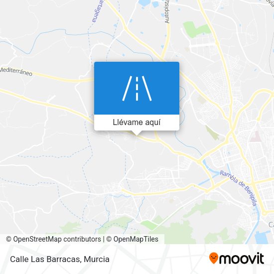 Mapa Calle Las Barracas