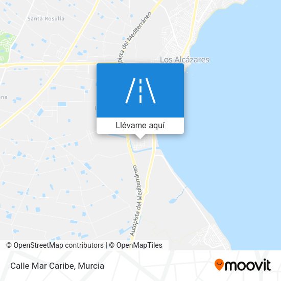 Mapa Calle Mar Caribe