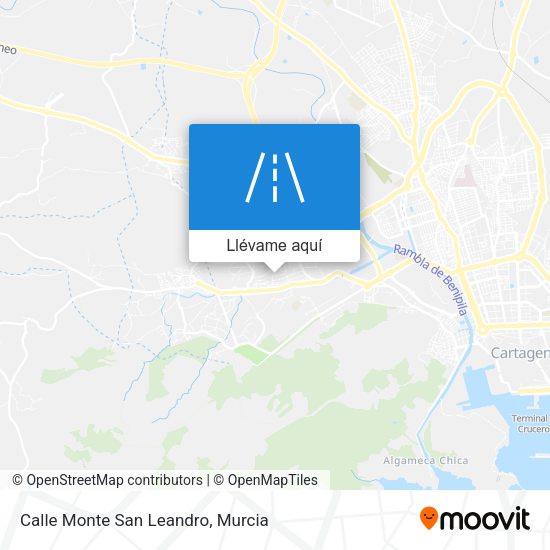 Mapa Calle Monte San Leandro