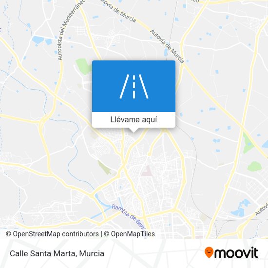 Mapa Calle Santa Marta