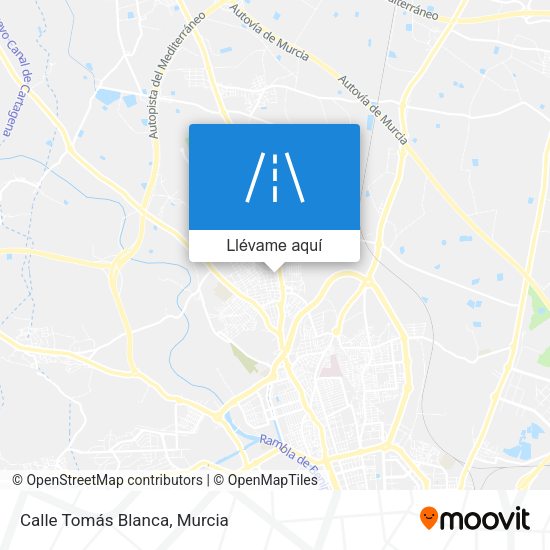 Mapa Calle Tomás Blanca