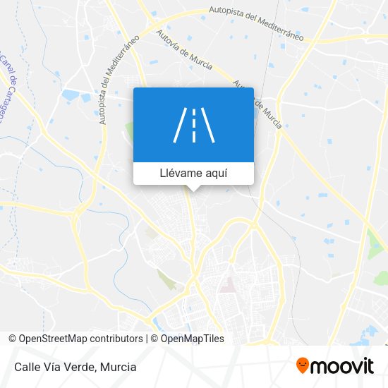 Mapa Calle Vía Verde