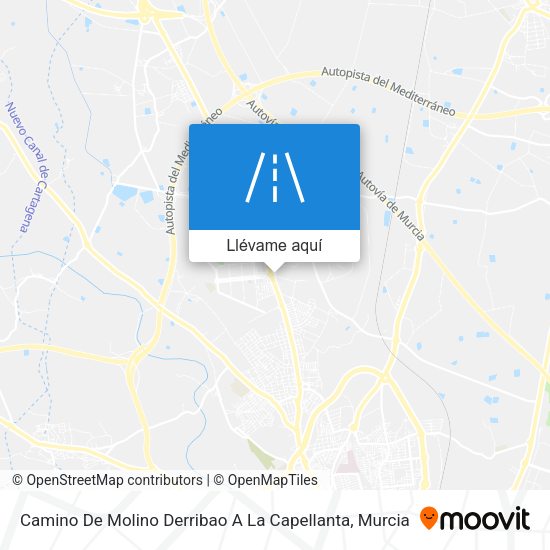 Mapa Camino De Molino Derribao A La Capellanta