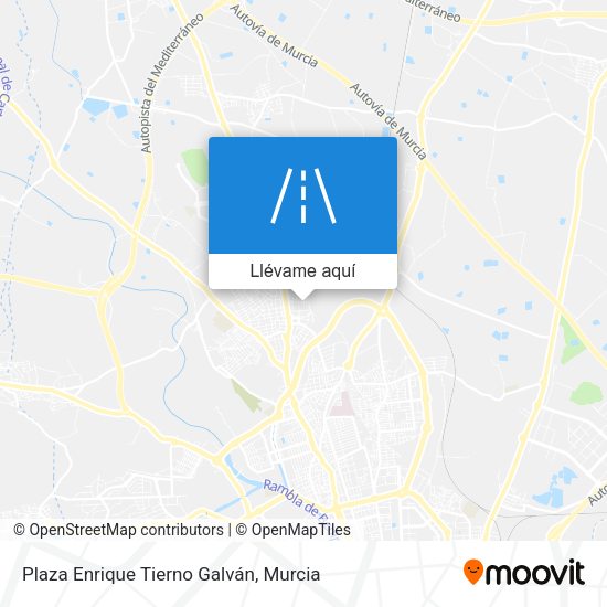 Mapa Plaza Enrique Tierno Galván