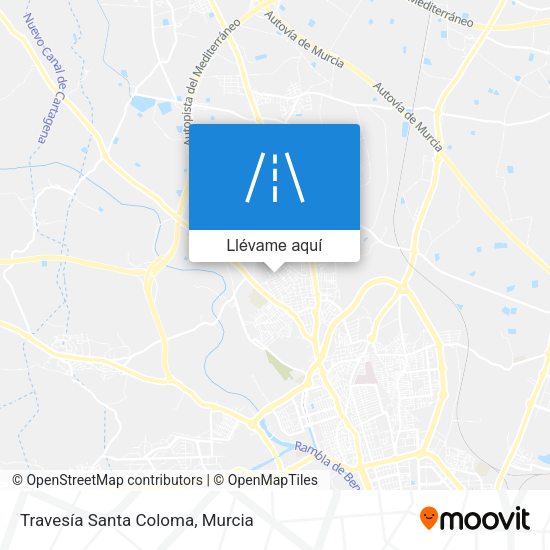 Mapa Travesía Santa Coloma