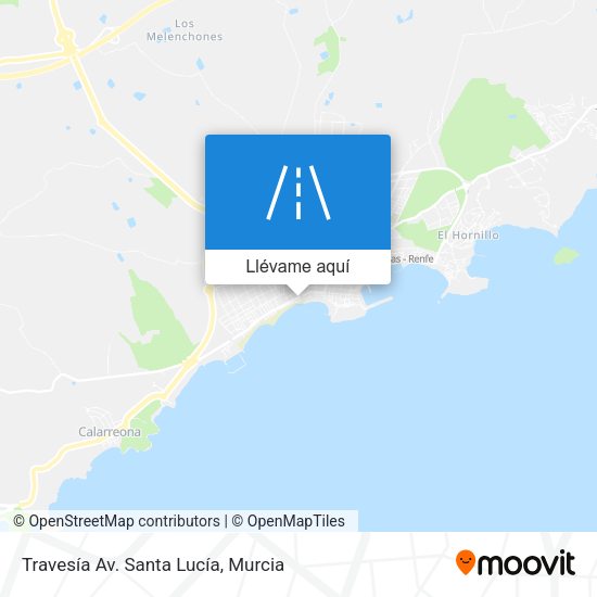 Mapa Travesía Av. Santa Lucía