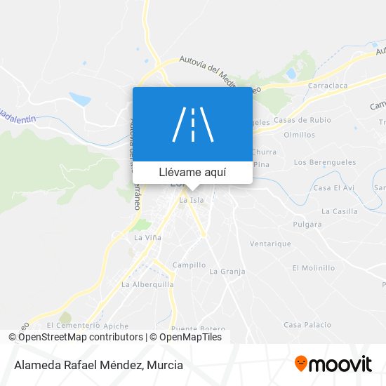 Mapa Alameda Rafael Méndez