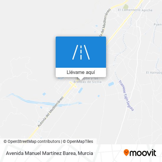 Mapa Avenida Manuel Martínez Barea