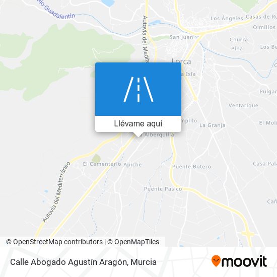 Mapa Calle Abogado Agustín Aragón