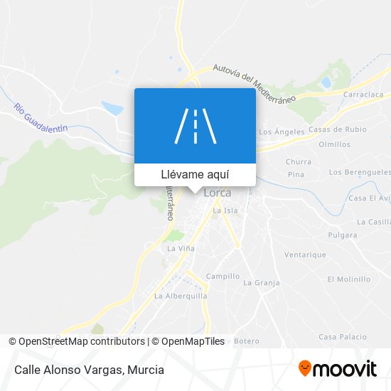 Mapa Calle Alonso Vargas