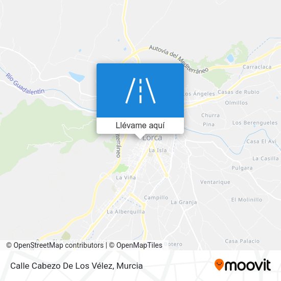 Mapa Calle Cabezo De Los Vélez