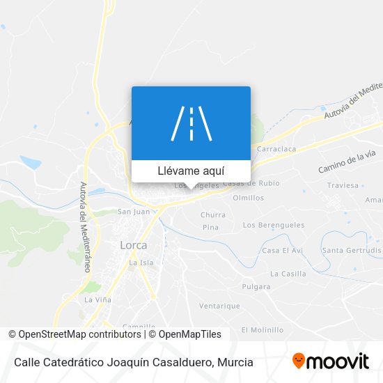 Mapa Calle Catedrático Joaquín Casalduero