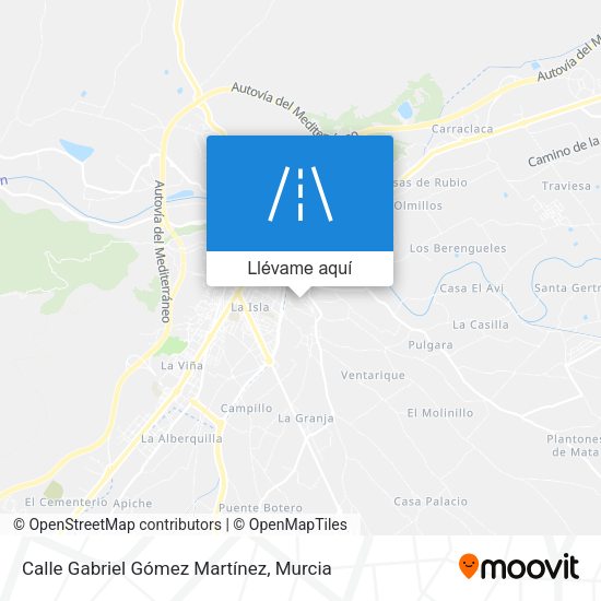 Mapa Calle Gabriel Gómez Martínez