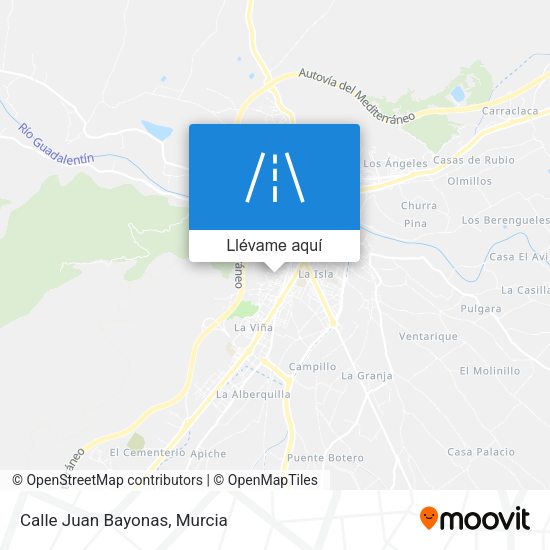 Mapa Calle Juan Bayonas