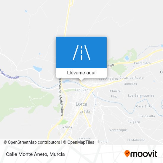 Mapa Calle Monte Aneto
