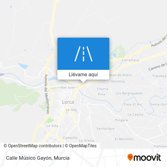 Mapa Calle Músico Gayón