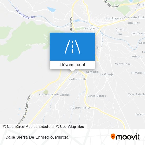 Mapa Calle Sierra De Enmedio