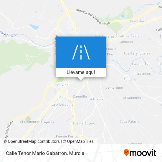 Mapa Calle Tenor Mario Gabarrón