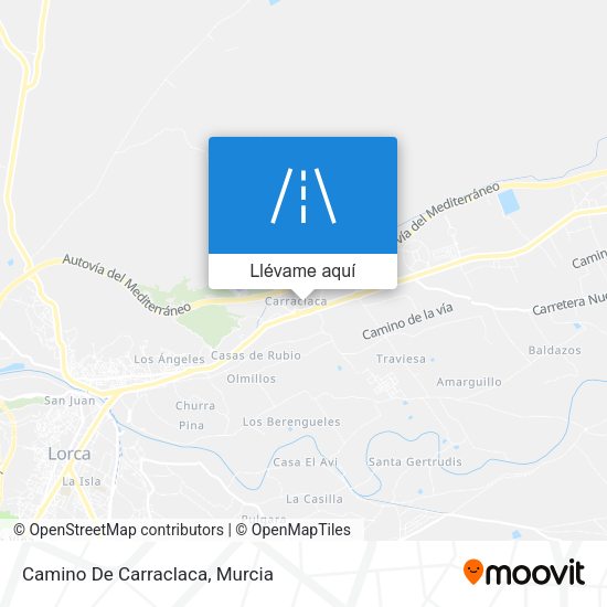 Mapa Camino De Carraclaca