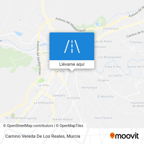 Mapa Camino Vereda De Los Reales