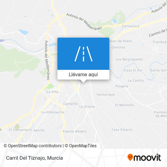 Mapa Carril Del Tiznajo