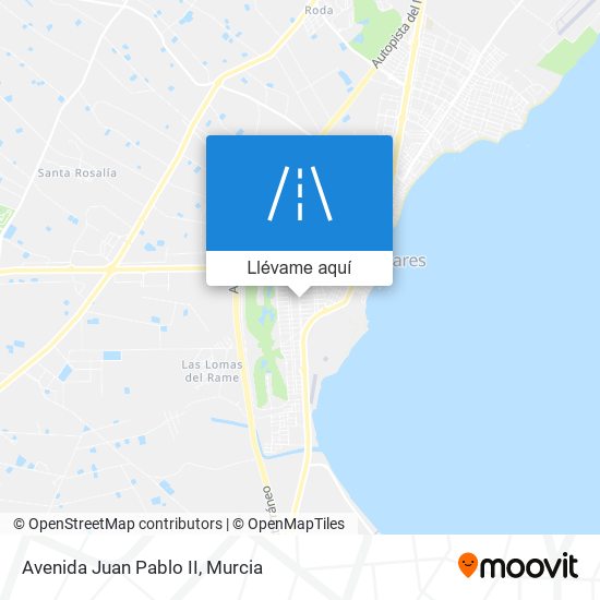 Mapa Avenida Juan Pablo II