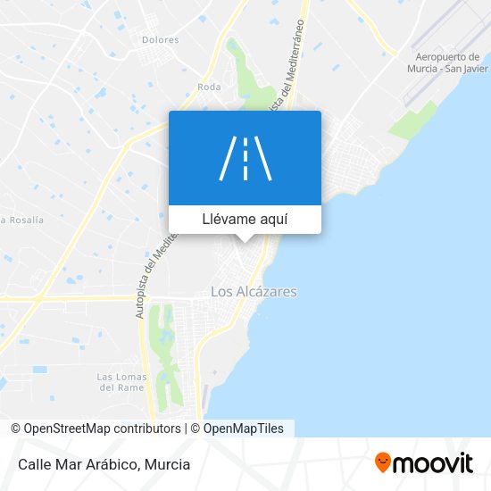 Mapa Calle Mar Arábico