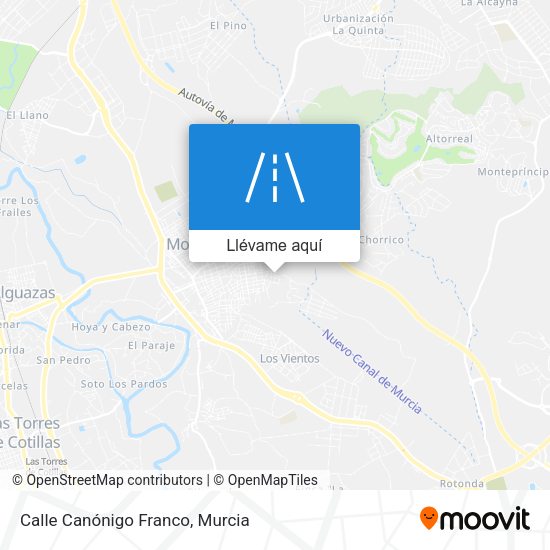 Mapa Calle Canónigo Franco