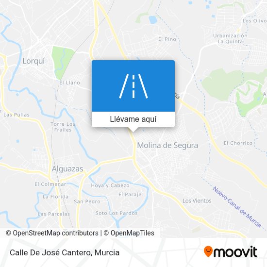 Mapa Calle De José Cantero
