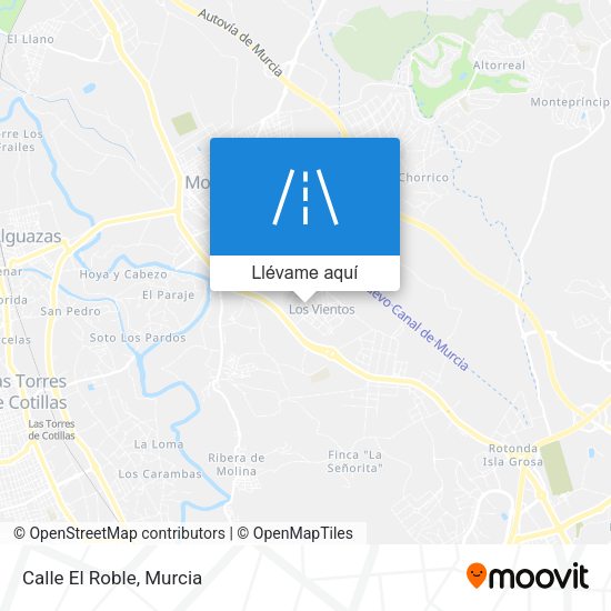 Mapa Calle El Roble