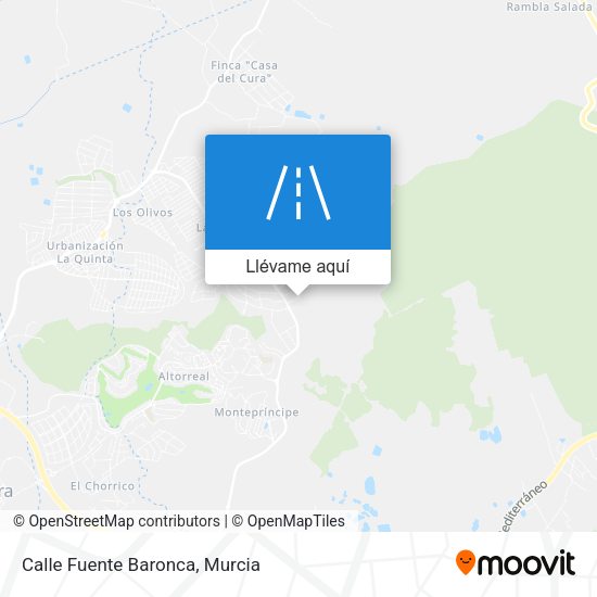 Mapa Calle Fuente Baronca