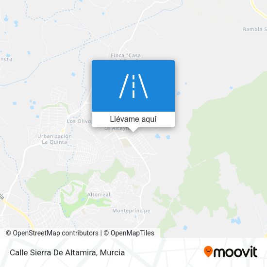 Mapa Calle Sierra De Altamira