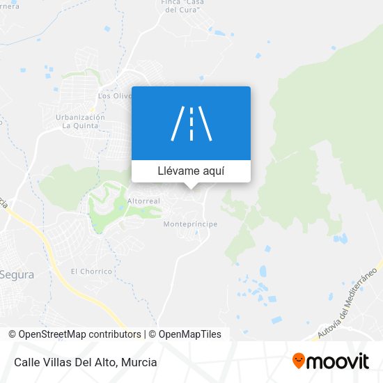 Mapa Calle Villas Del Alto