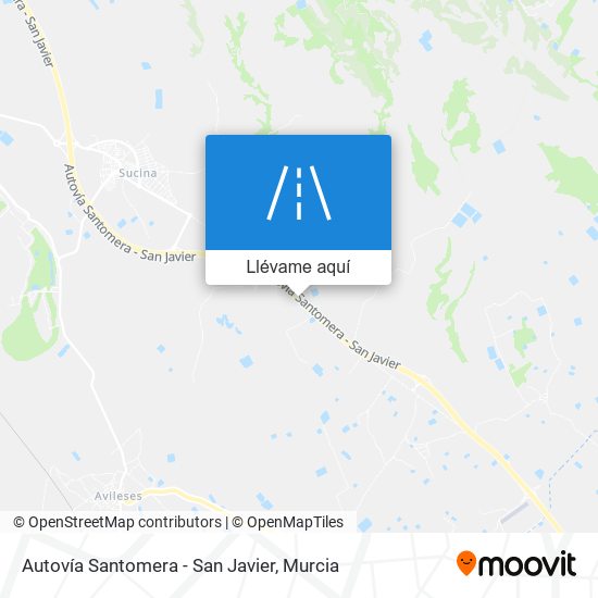 Mapa Autovía Santomera - San Javier