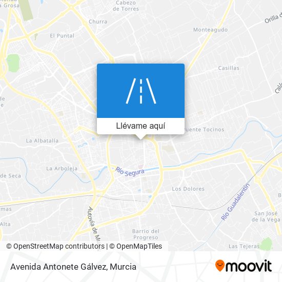 Mapa Avenida Antonete Gálvez